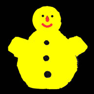 Snowman in Yellow