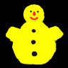 Snowman in Yellow
