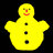Snowman in Yellow